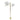 2-Light Golden Floor Lamp with White Glass Spheres – Modern Minimalism