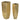 Set of 2 Elegant Golden Vases with Linear Relief Texture