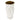 White Ceramic Vase with Refined Golden Line Detailing