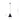 REBEL pendant lamp 1L, D23.5 black, E27