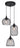 Ceiling pendant lamp Globo Lighting Anya metal brass E27 3L