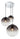 Ceiling pendant lamp Globo Lighting Varus metal chrome E27 3L