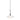 Steinhauer Tall 1L pendant lamp glass white G9