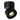 Mexlite Fez Black 1L ceiling spotlight plastic black LED