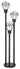 Street lamp Globo Lighting Horace stainless steel black E27 3L