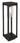 Floor lamp Globo Lighting Candela aluminium black E27