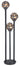 Street lamp Globo Lighting Hilario stainless steel anthracite E27 3L