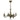 Chandelier Lemir Cereus 4xE14 steel/zamak patina