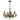 Chandelier Lemir Cereus 9xE14 steel/zamak patina