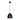LENOX pendant lamp 1L, black, E27