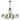 Chandelier Lemir Korona 8xE14 steel patina