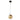Pendant lamp Schuller DARK 1L D 20cm, brass G9