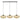 Kaja Drop 3L linear suspension pendant lamp E27 H 90.0cm
