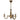 Chandelier Lemir Antares 3xE14 steel/zamak patina
