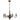 Chandelier Lemir Velita 5xE14 steel patina