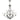 Chandelier Hinkley (HK-BOLLA9) Bolla glass, mild steel E27 9L