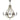 Chandelier Hinkley (HK-MIDDLEFIELD6) Middlefield solid destressted wood, steel E14 6L