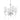 Lumina Deco Federrica 4L chandelier E14, D 55cm
