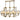 Lumina Deco Manhattan 8L chandelier E27, H 78cm