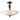 Flush mount Elstead Lighting (PB-SF-A-BLK-GOLD) Pembroke hand-forged iron, glass E14 3L