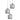 Lumina Deco Alacosmo 3L pendant ceiling lamp E27, D 18cm