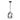 Quoizel Blacksmith 1L outdoor pendant lamp steel E27, D 25cm