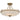 Quoizel Griffin 4L ceiling lamp brass metal E27, D 53cm