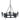 Chandelier Elstead Lighting (SAX5-BLK) Saxon wrought iron E14 5L